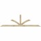 Ekena Millwork Richland Rough Sawn Timber Gable Bracket, Douglas Fir, 108"W x 31 1/2"H x 4"D x 4"F, 7/12 Pitch GBW108X31X0404RIC00RDF - alternate 1